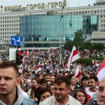 Акция протеста в Минске, 23 августа