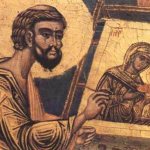 Апостол и евангелист Лука пишет икону Богородицы