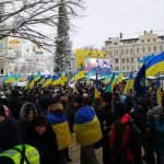 Демонстрация в Киеве у Софийского собора