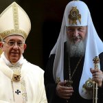 This was the first high-level meeting between the Orthodox and Catholic churches, for which they had been preparing for about 20 years. Pictured are Pope Francis and His Holiness Patriarch Kirill 