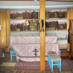Prayer room in a private house of an Old Believer family