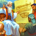 Сим, Хам, Иафет и их отец — Ной, один из допотопных ветхозаветных патриархов, который происходил по прямой линии от самого Адама