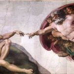 Сотворение Адама. Фреска Микеланджело, 1510 г.