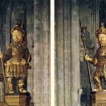 Gog and Magog statues from Guildhall