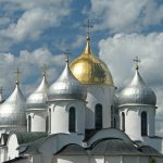 St. Sophia in. Novgorod domes